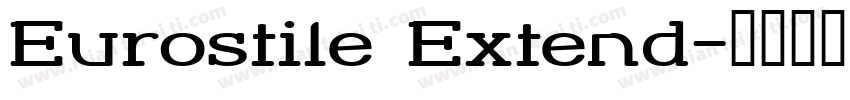 Eurostile Extend字体转换